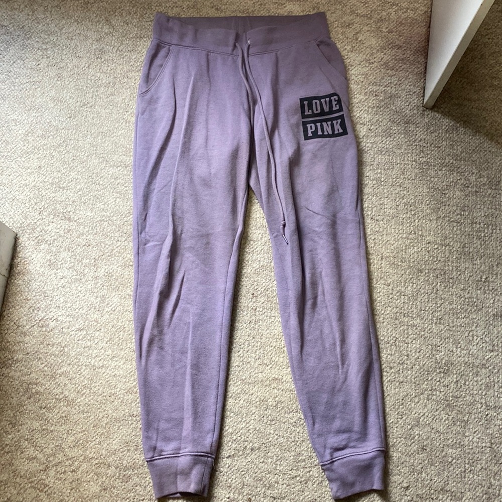 PINK by VS purple joggers
